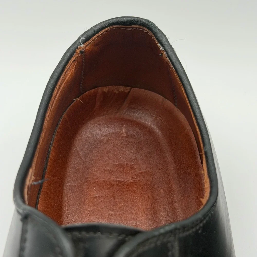 Allen Edmonds Black Ashton Leather Split Toe Rubber Sole Derby Men's Size 11.5